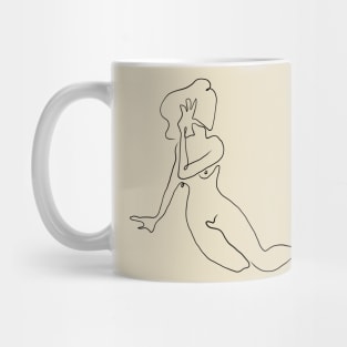 Virgo Celestial Line Art Mug